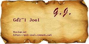 Gál Joel névjegykártya